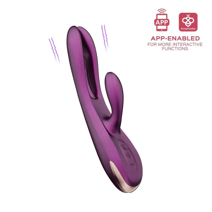 Honey Play Box - Terri Kinky Finger Tapping Rabbit Vibrator - PlayBlue