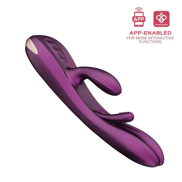 Honey Play Box - Terri Kinky Finger Tapping Rabbit Vibrator - PlayBlue