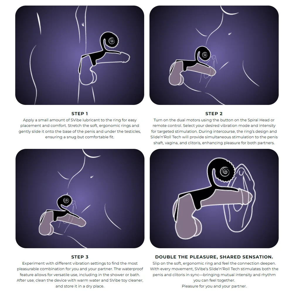 SVibe - JOVI - Dual Couples Ring Stimulator - PlayBlue