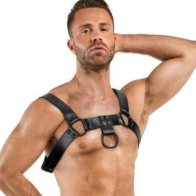 Bruno Bondage Harness - Black - PlayBlue