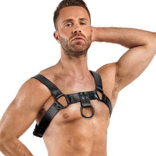 Bruno Bondage Harness - Black - PlayBlue