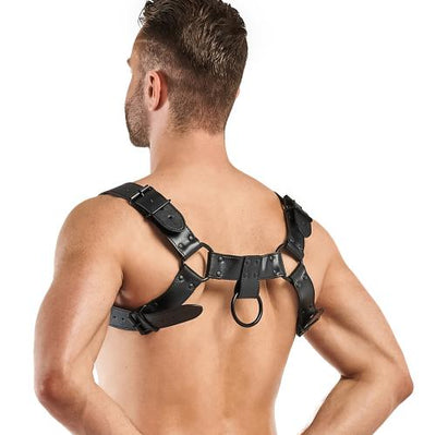 Bruno Bondage Harness - Black - PlayBlue