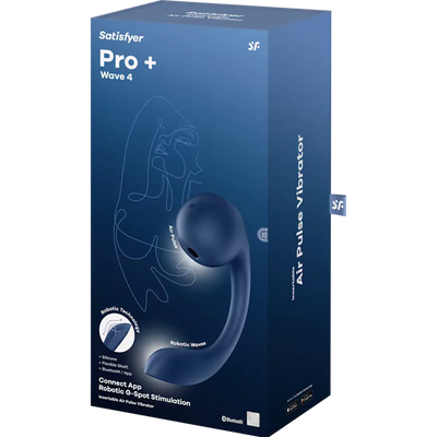 Satisfyer Pro+ Wave 4 Connect - G-Spot Robot Finger Caress - PlayBlue