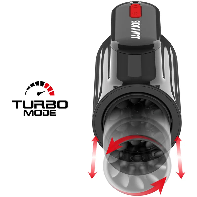 JamyJob - Vortex Thrusting and 360 Rotating Turbo Masturbator