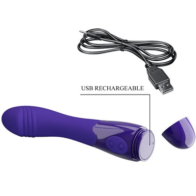 Pretty Love - Elemental Violet Rechargeable Vibe - PlayBlue