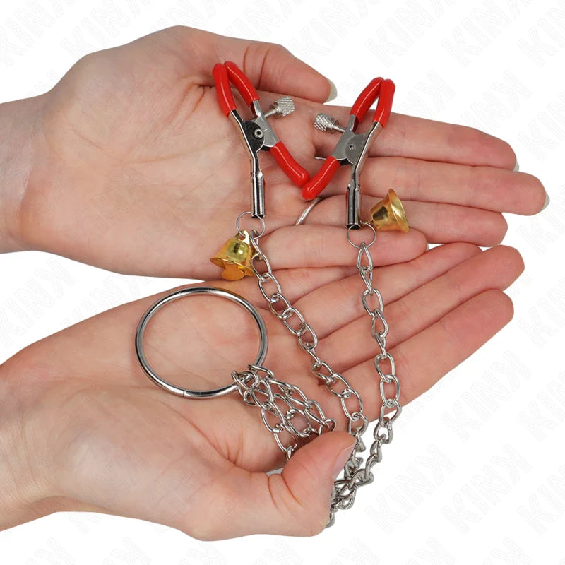 Kink - Bell Triple Nipple & Clit Clamps - PlayBlue