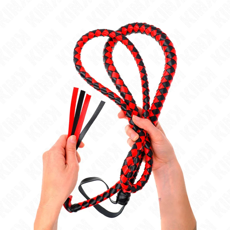 Kink - Red Extra Long Snake Whip - PlayBlue