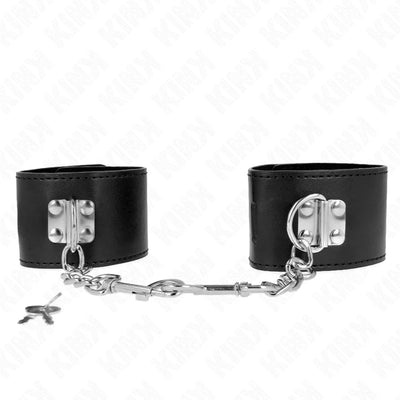 Kink - Wrist Restraints with Padlock Adjustable Closure - PlayBlue
