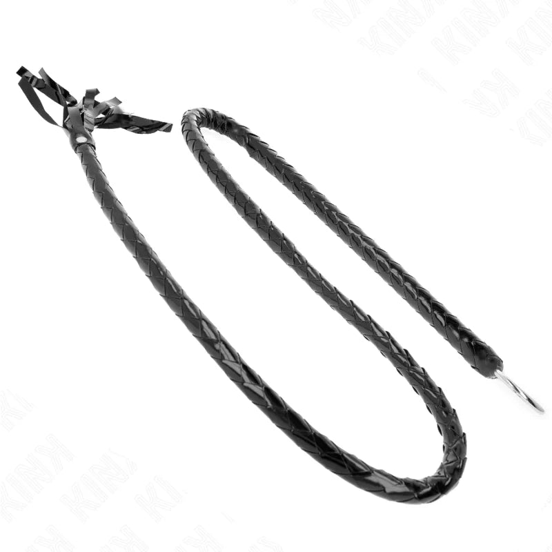 Kink - Long Shiny PVC Whip - PlayBlue