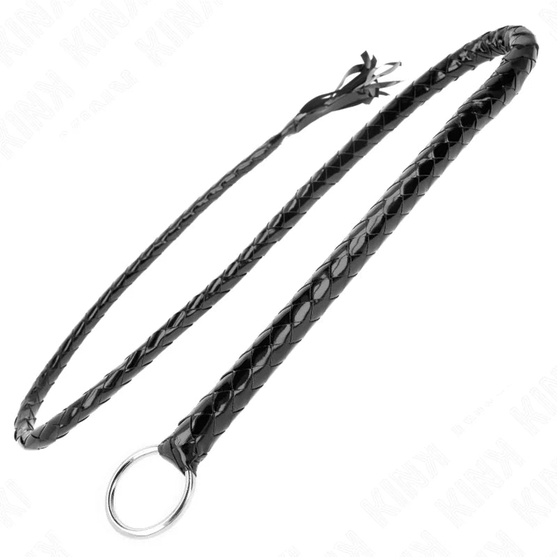 Kink - Long Shiny PVC Whip - PlayBlue
