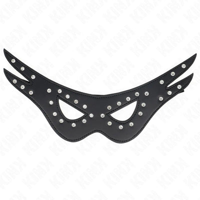 Kink - Sexy Leatherette Mask 27cm - 13cm - PlayBlue