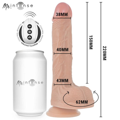 Mr Intense - Baldwin Thrusting Remote Control Dildo - PlayBlue