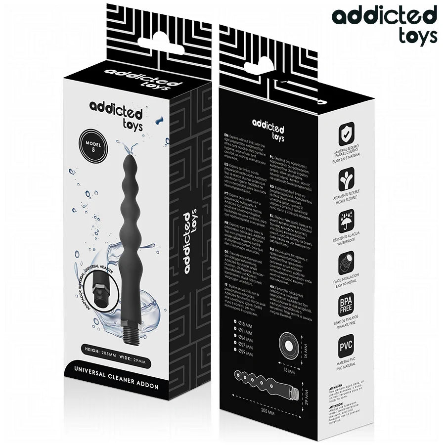 Addicted Toys - Anal Cleaner with Universal Shower Adapter - PlayBlue