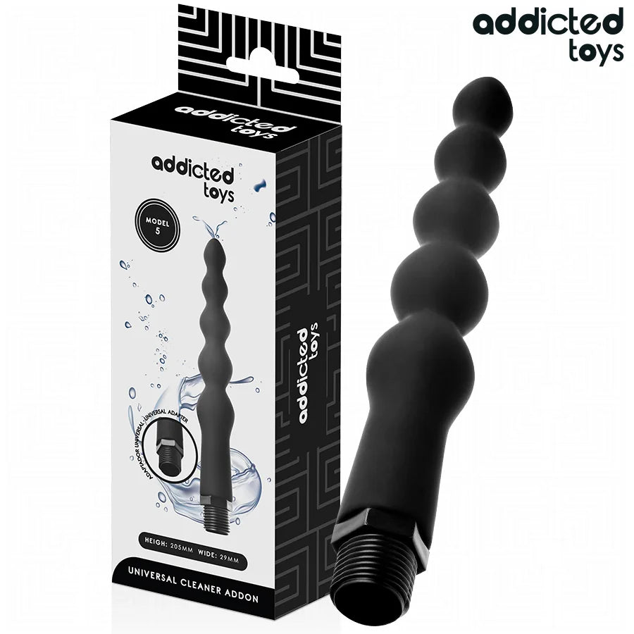 Addicted Toys - Anal Cleaner with Universal Shower Adapter - PlayBlue
