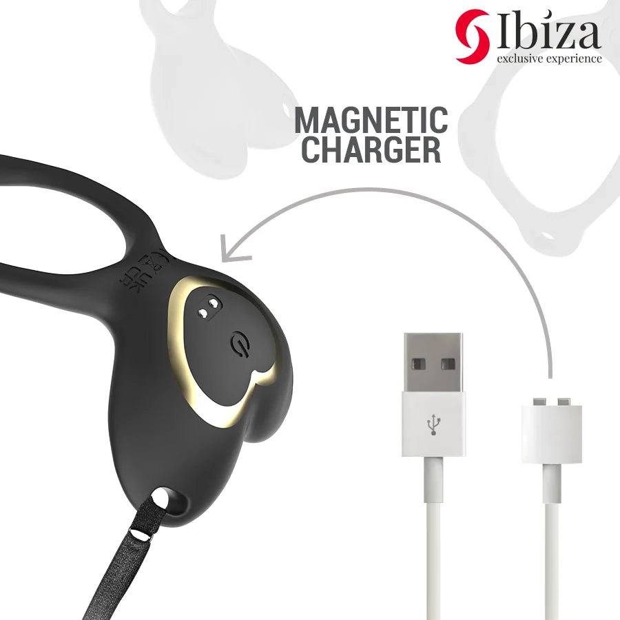 Ibiza - Heart Panty Couples Vibrator - PlayBlue