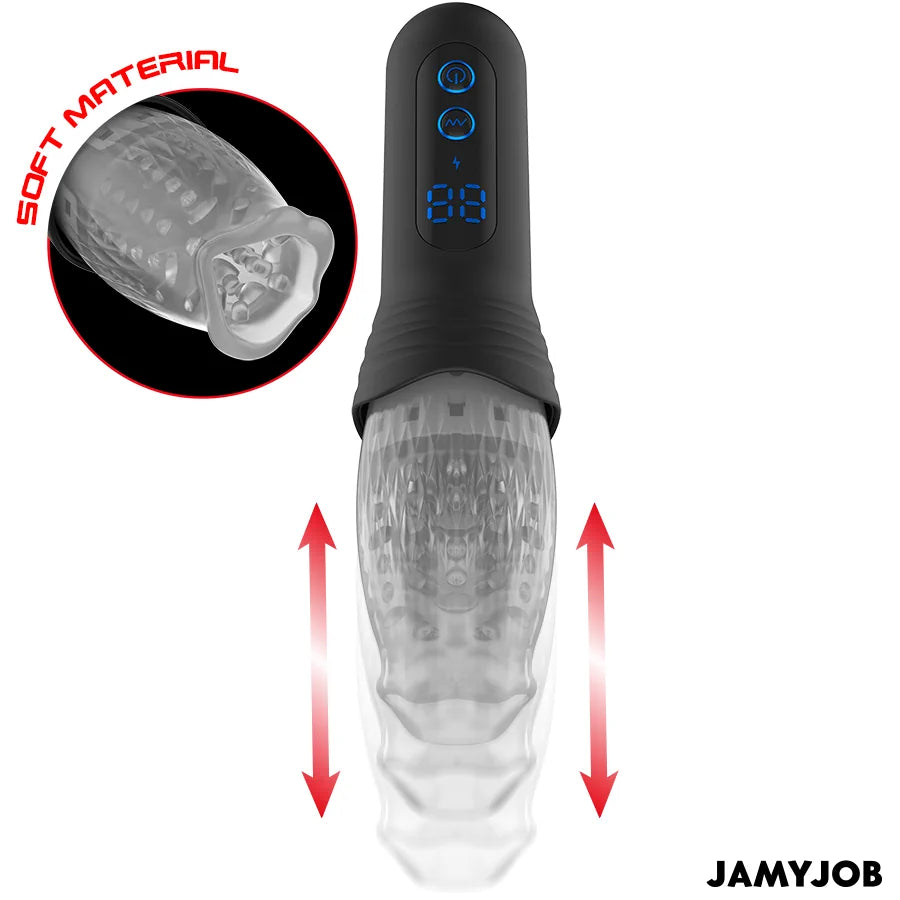 JamyJob - Spinjob 2.0 Thrusting and Rotating Masturbator - PlayBlue