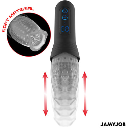 JamyJob - Spinjob 2.0 Thrusting and Rotating Masturbator - PlayBlue