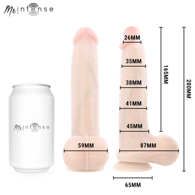 Mr Intense - Ultra-Realistic 8" Silicone Dildo - PlayBlue