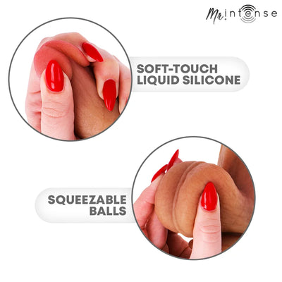 Mr Intense - Ultra-Realistic 8" Silicone Dildo - PlayBlue