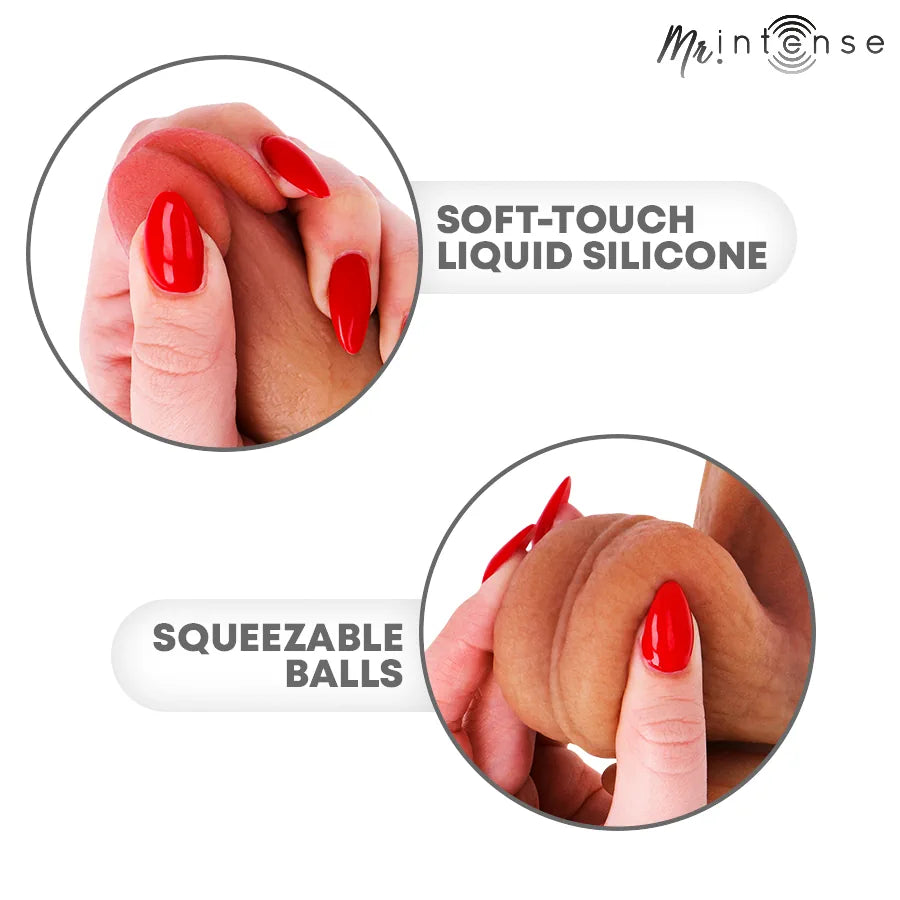 Mr Intense - Ultra-Realistic 8" Silicone Dildo - PlayBlue