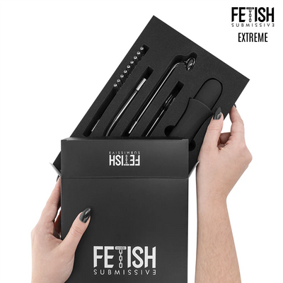 Fetish Submissive - High Frequency Electro-Stimulation Wand Kit - PlayBlue