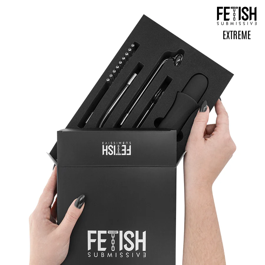 Fetish Submissive - High Frequency Electro-Stimulation Wand Kit - PlayBlue
