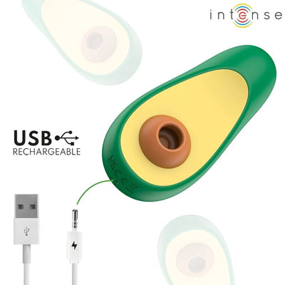 Intense - Waki Avocado Clitoral Sucton Stimulator - PlayBlue