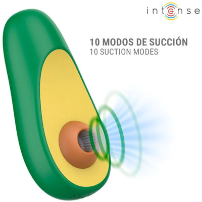 Intense - Waki Avocado Clitoral Sucton Stimulator - PlayBlue