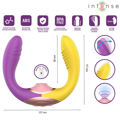 Intense - Willow 3-IN-1 Suction - Vibration Stimulator - PlayBlue