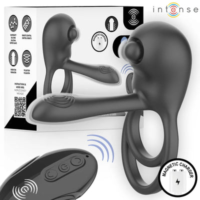 Intense - Spike Remote Controlled Multi Vibrating Ring - PlayBlue