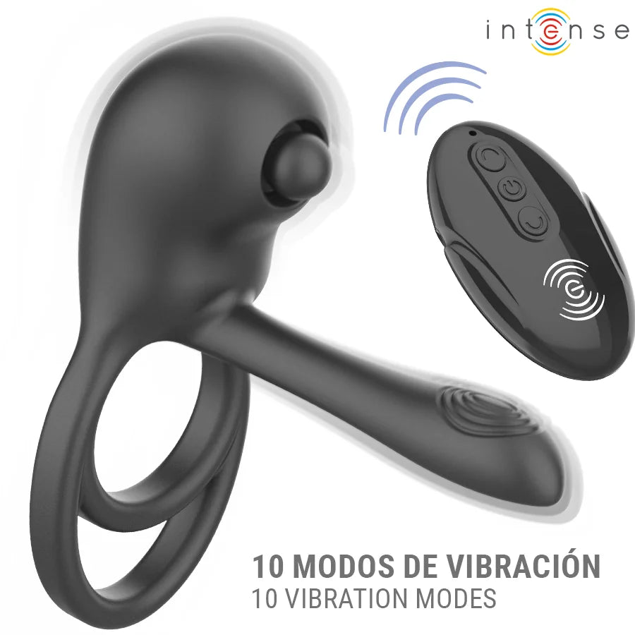 Intense - Spike Remote Controlled Multi Vibrating Ring - PlayBlue
