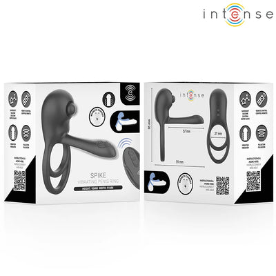 Intense - Spike Remote Controlled Multi Vibrating Ring - PlayBlue