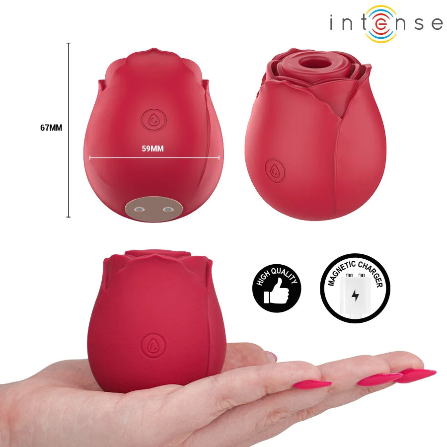 Intense - Camellia Rose Suction Stimulator - PlayBlue
