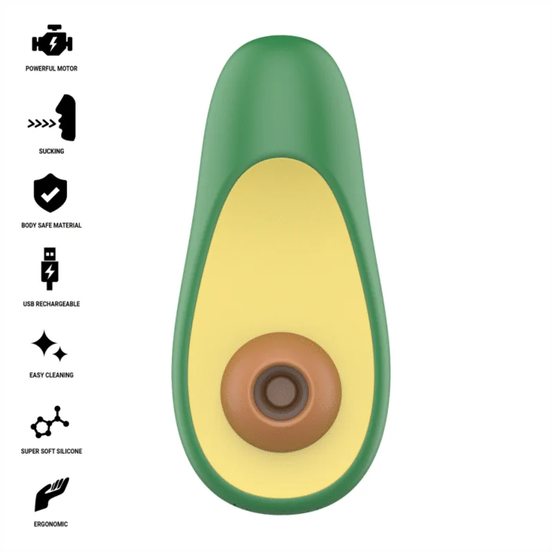 Intense - Waki Avocado Clitoral Sucton Stimulator - PlayBlue