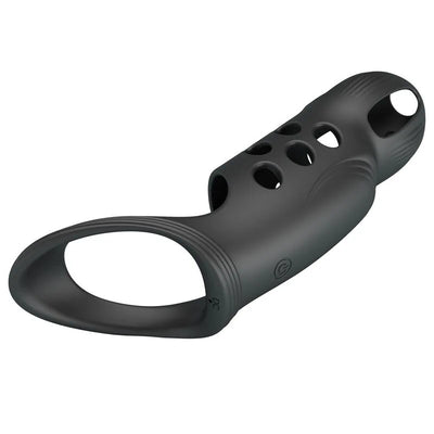 Pretty Love - Craig Rechargeable Vibrating Penis Sleeve - PlayBlue