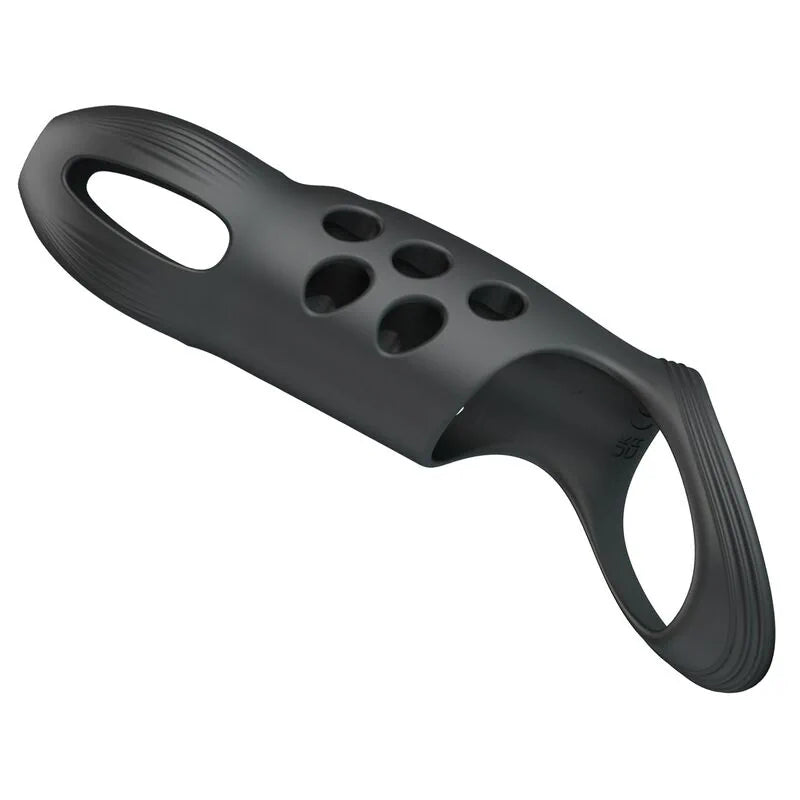 Pretty Love - Craig Rechargeable Vibrating Penis Sleeve - PlayBlue