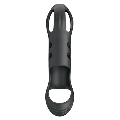 Pretty Love - Craig Rechargeable Vibrating Penis Sleeve - PlayBlue