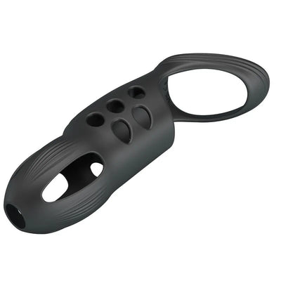 Pretty Love - Craig Rechargeable Vibrating Penis Sleeve - PlayBlue