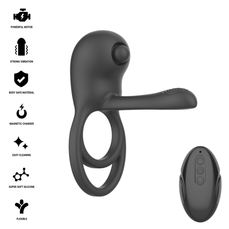 Intense - Spike Remote Controlled Multi Vibrating Ring - PlayBlue