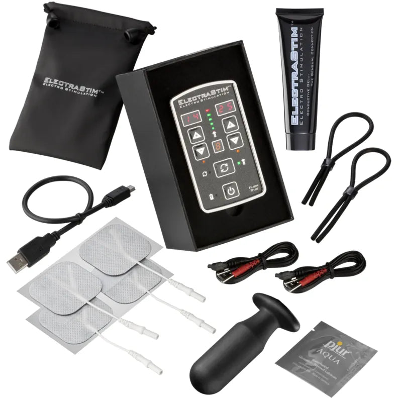 ElectraStim - EM80 Flick Duo - Dual Channel Stimulator Multi Pack - PlayBlue