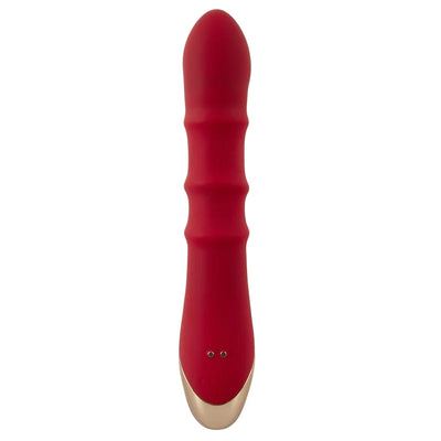Rabbit Vibrator with 3 Moving Massage Rings - PlayBlue
