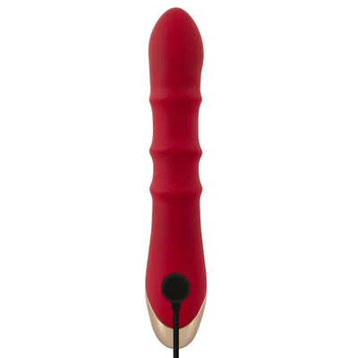 Rabbit Vibrator with 3 Moving Massage Rings - PlayBlue