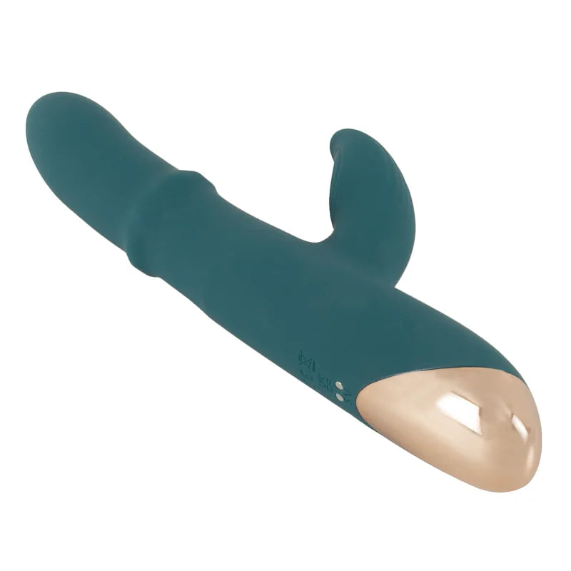 Thumping Rabbit Vibrator with Moving Ring - PlayBlue