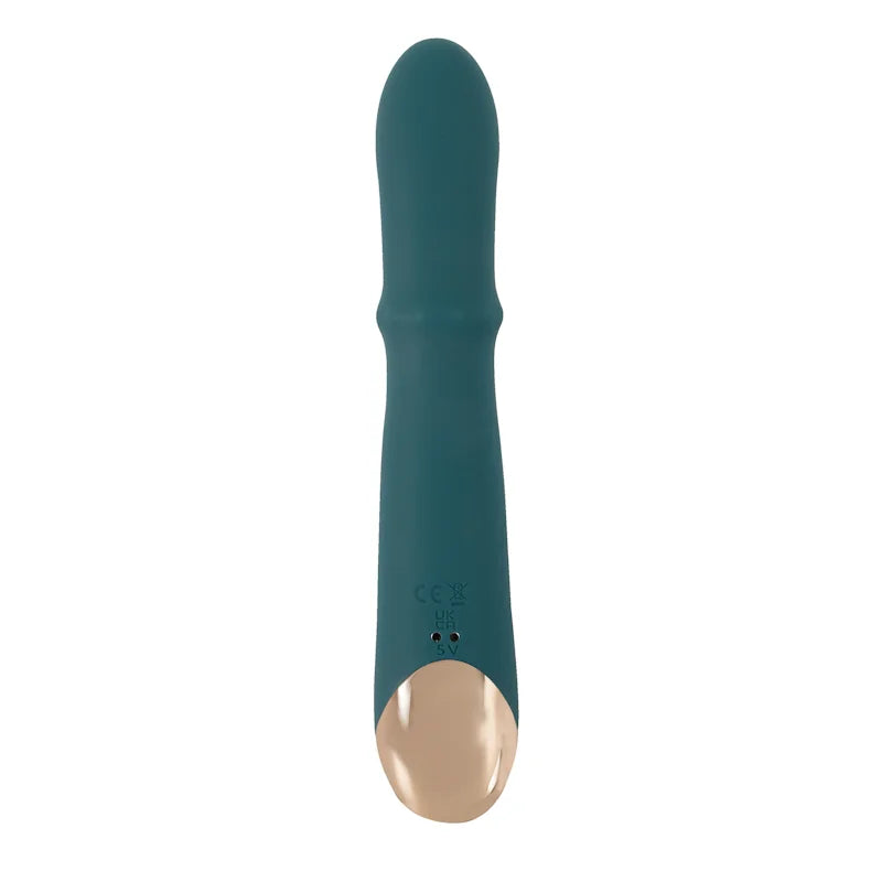 Thumping Rabbit Vibrator with Moving Ring  PlayBlue