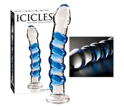 Icicles No 5 - Glass Hand-Blown Dildo
