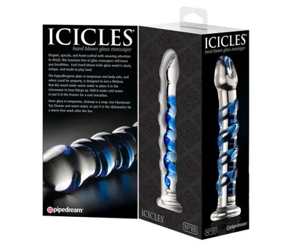 Icicles No 5 - Glass Hand-Blown Dildo
