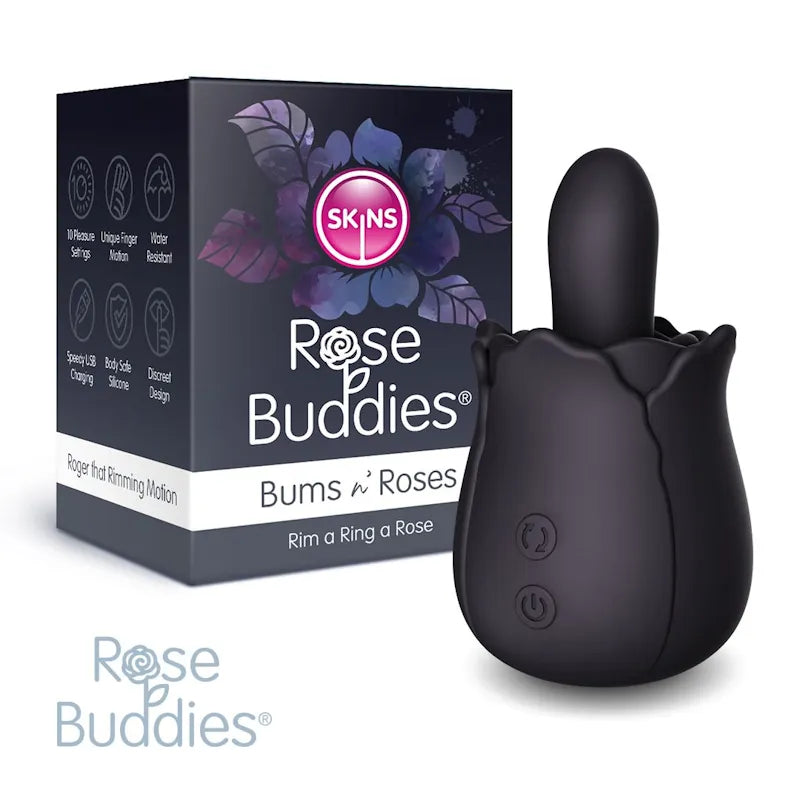Skins - Rose Buddies Bums n Roses Rotating Rimming Toy - PlayBlue