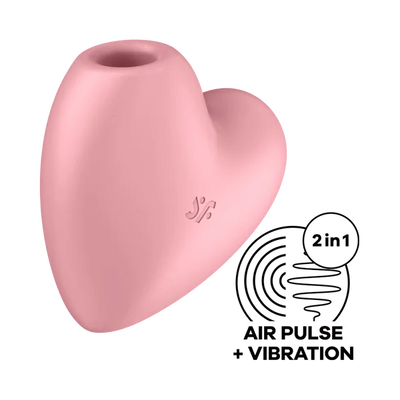 Satisfyer - Cutie Heart - Vibration & Air Pulse - PlayBlue