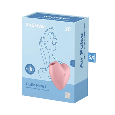 Satisfyer - Cutie Heart - Vibration & Air Pulse - PlayBlue