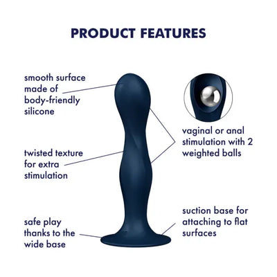 Satisfyer - Double Ball-R - Weighted Anal Play - PlayBlue